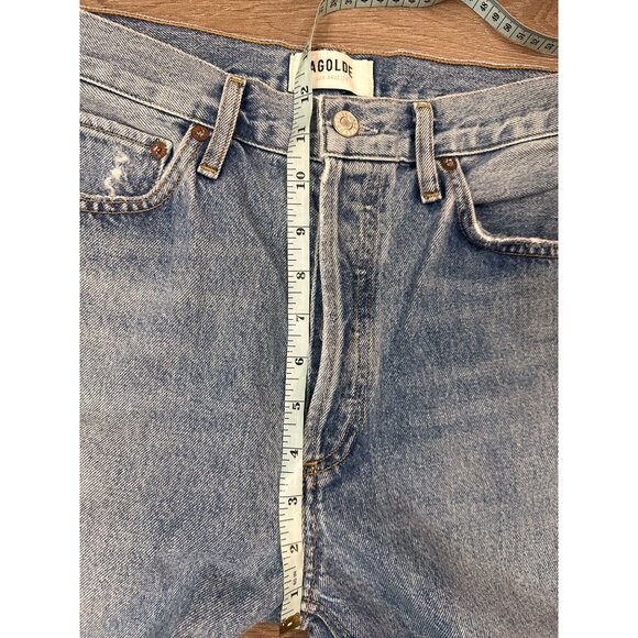 AGOLDE Riley High Rise Straight Crop in Escalate 28 - Picture 9 of 13